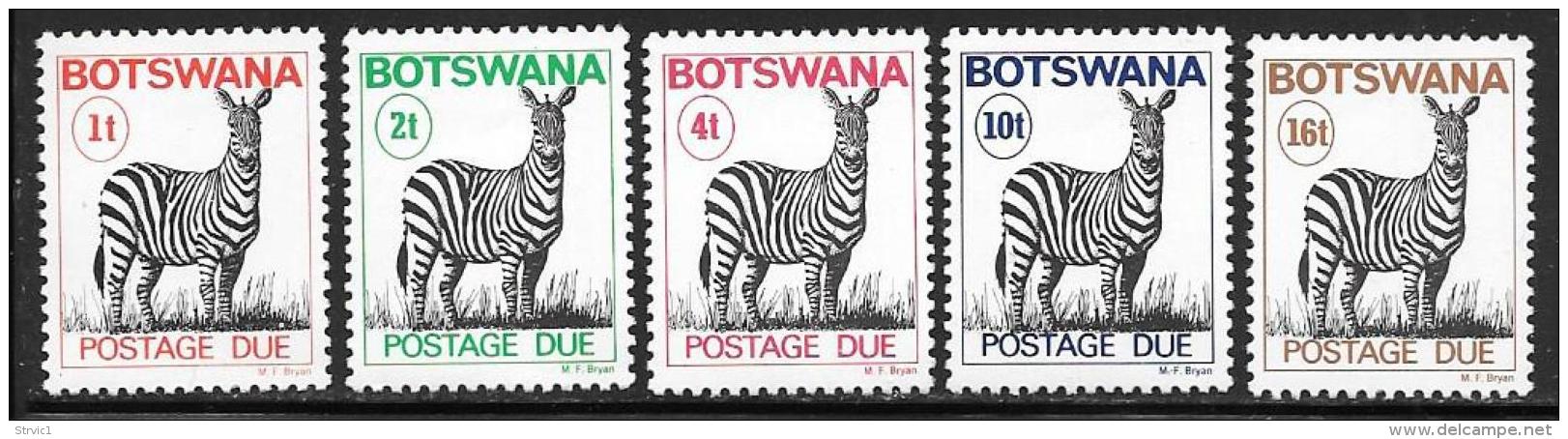 Botswana, Scott # J8-12 MNH Postage Due, 1978 - Botswana (1966-...)