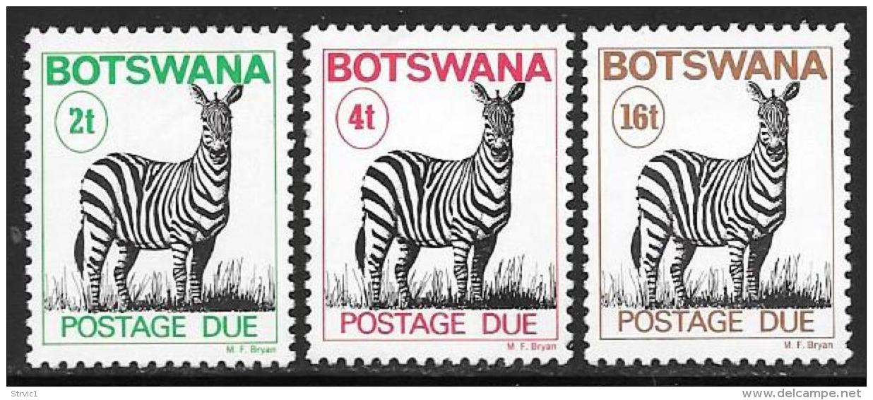 Botswana, Scott # J9-10, J12 MNH Postage Due, 1978 - Botswana (1966-...)