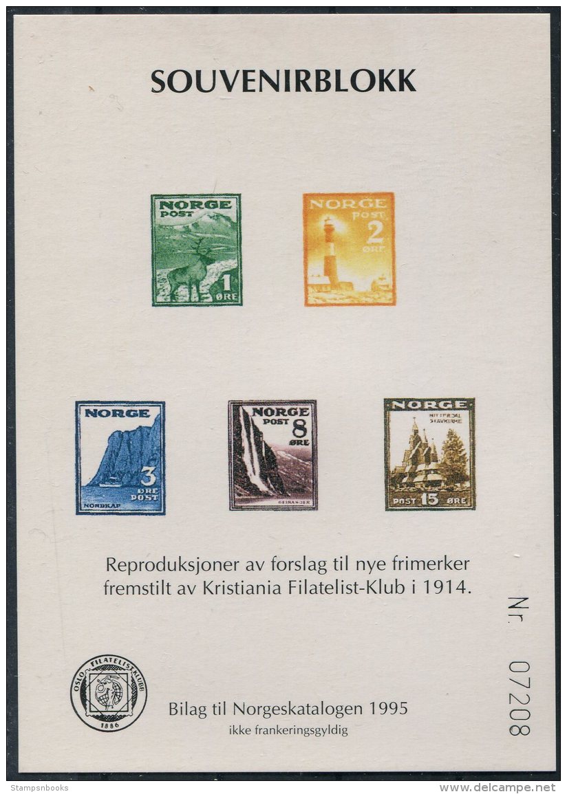 1995 Norway Souvenirblokk - Blocks & Sheetlets