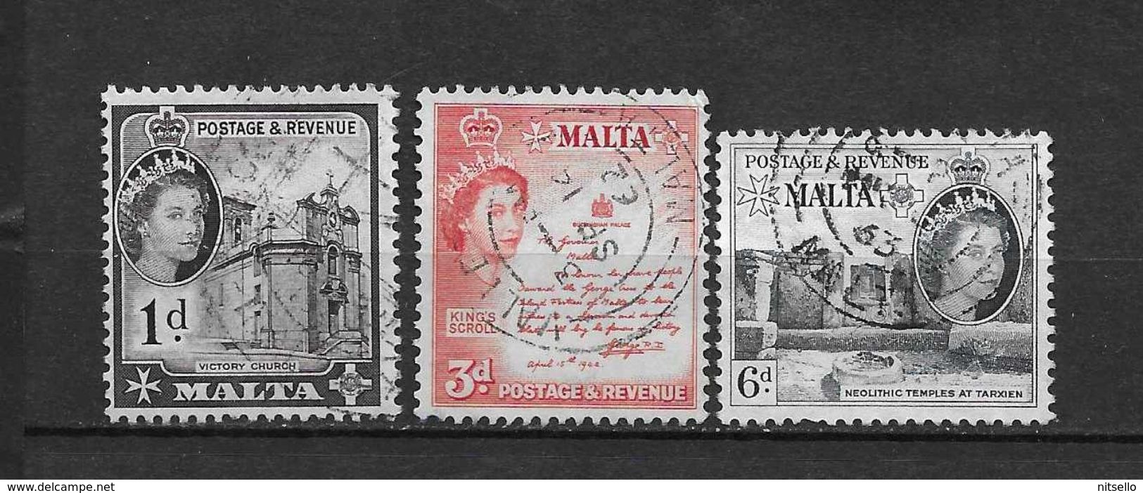 LOTE 1984    ///   (C006) MALTA 1954     YVERT Nº: 241-245 Y 247   ¡¡¡¡¡ LIQUIDATION !!!!!!! - Malta (...-1964)