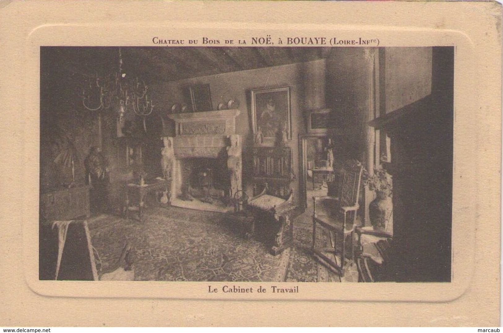 CPA 44 Loire Atlantique - BOUAYE - Château Du Bois De La Noë - Cabinet De Travail - Bouaye