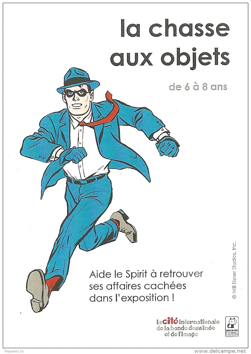 BD - Flyer - La Chasse Aux Objets : Aide Le Spirit à Retrouver Ses Affaires Cachées Dans L'expo Will Eisner - CIBDI 2017 - Autres & Non Classés