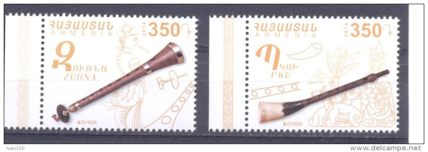 2014. Armenia,  Europa 2014, 2v, Mint/** - 2014