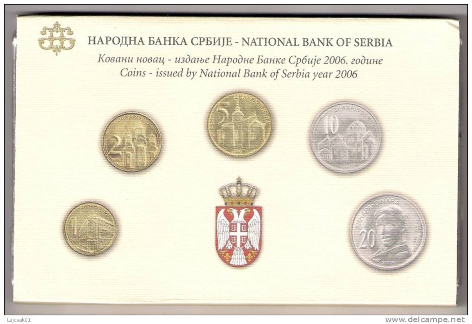 Serbia 2006.  Official Mint Set Of The National Bank Of Serbia Coin Set , Nikola Tesla - Serbie