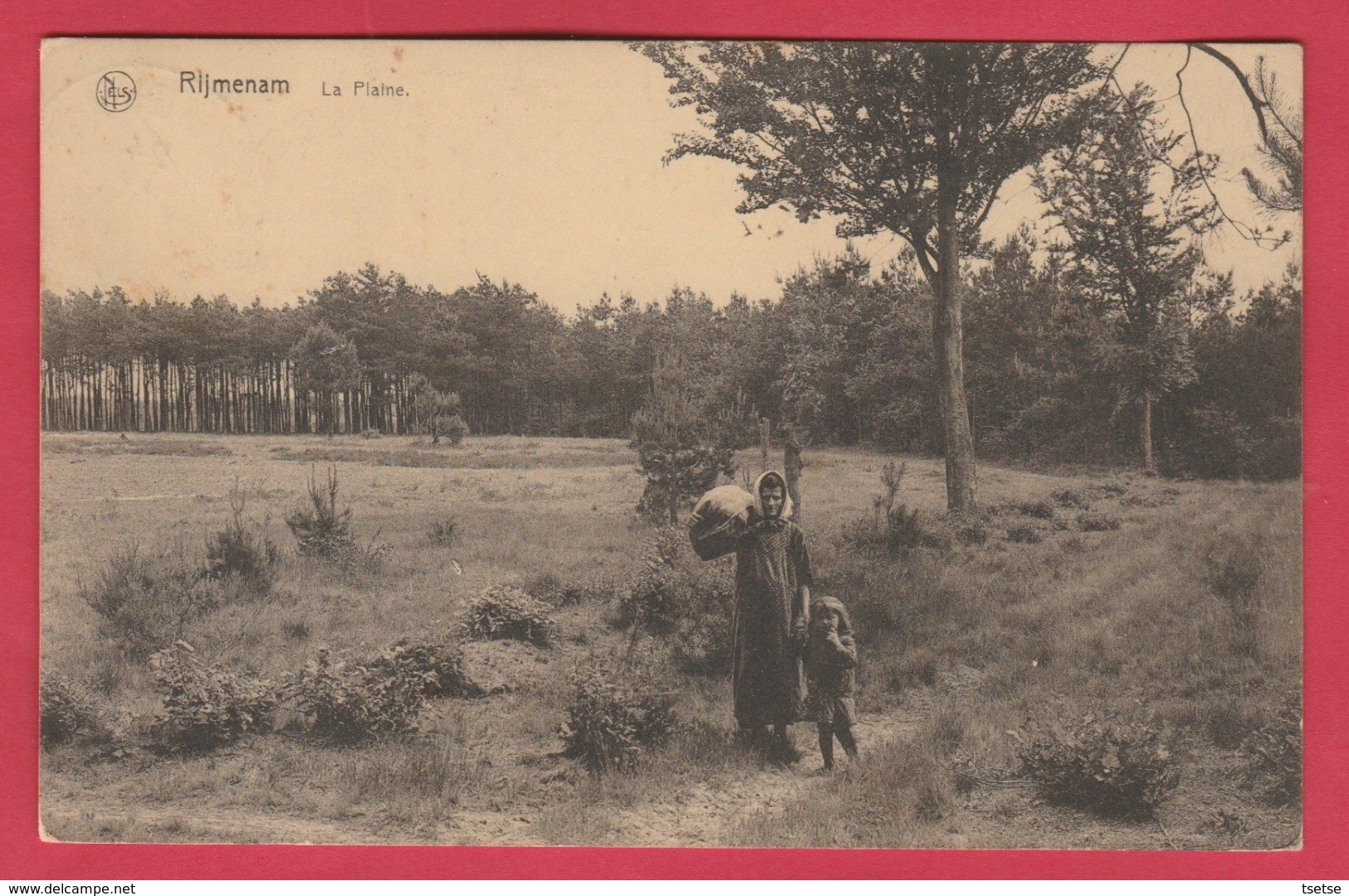 Rijmenam - La Plaine ..vrouw ... Kind - 1924 ( Verso Zien ) - Bonheiden