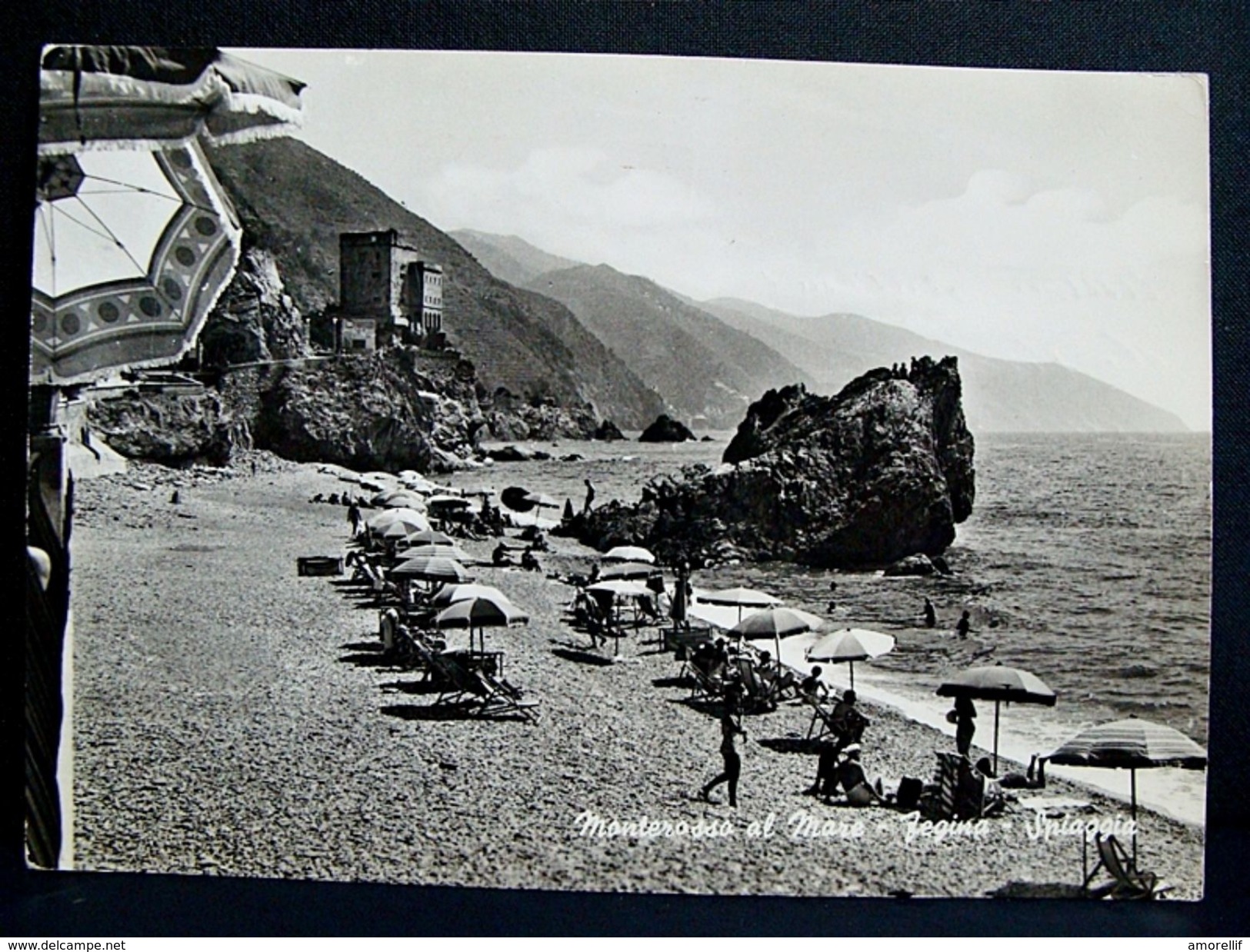 (FG.A39) MONTEROSSO AL MARE - SPIAGGIA DI FEGINA Animata (LA SPEZIA) VIAGGIATA 1962 - La Spezia