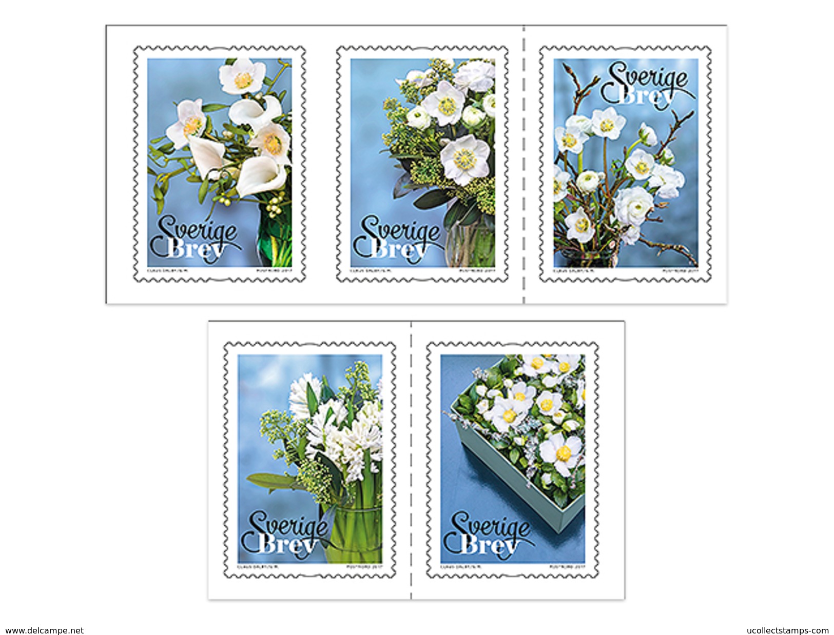 Zweden  2017  Winterbloemen Winterflowers Set      Postfris/mnh - Neufs