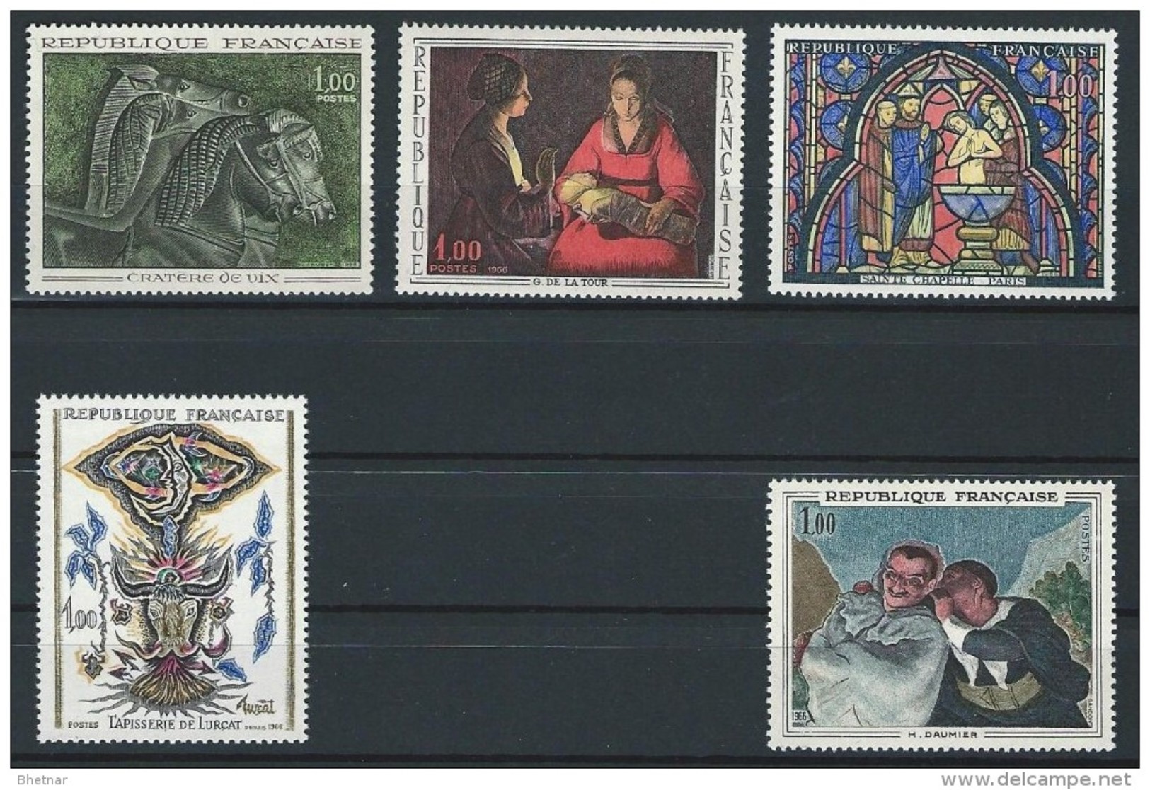 FR YT 1478 1479 1492 à 1494 " Oeuvres D'Art " 1966 Neuf** - Ungebraucht