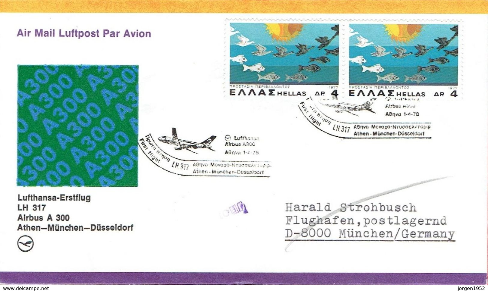 CRETE # AIR MAIL LETTER - Creta