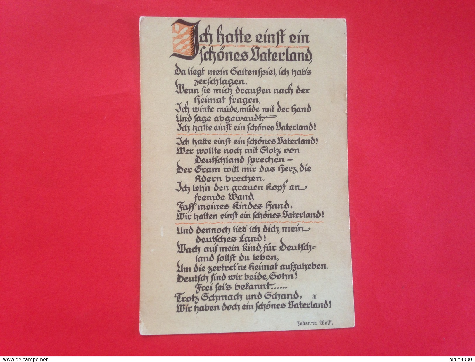 Ich Hatte Ein Schönes Vaterland 1570 - Bücher & Kataloge