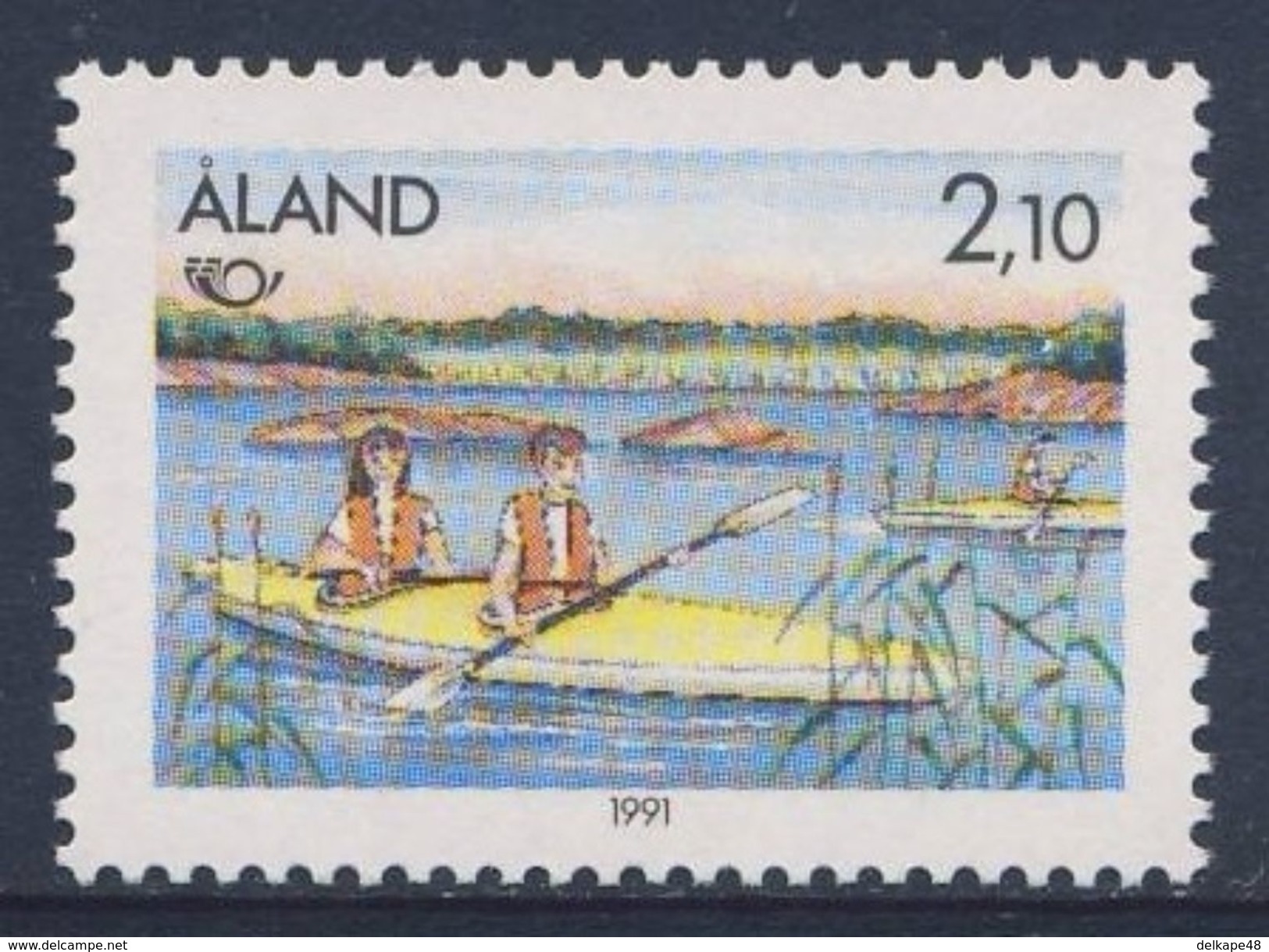 Aland 1991 Mi 51 YT 51 Sc 60 ** - Holiday With Canoe / Vacances Avec Canoe / Urlaub Mit Kanu - Tourism - Andere & Zonder Classificatie