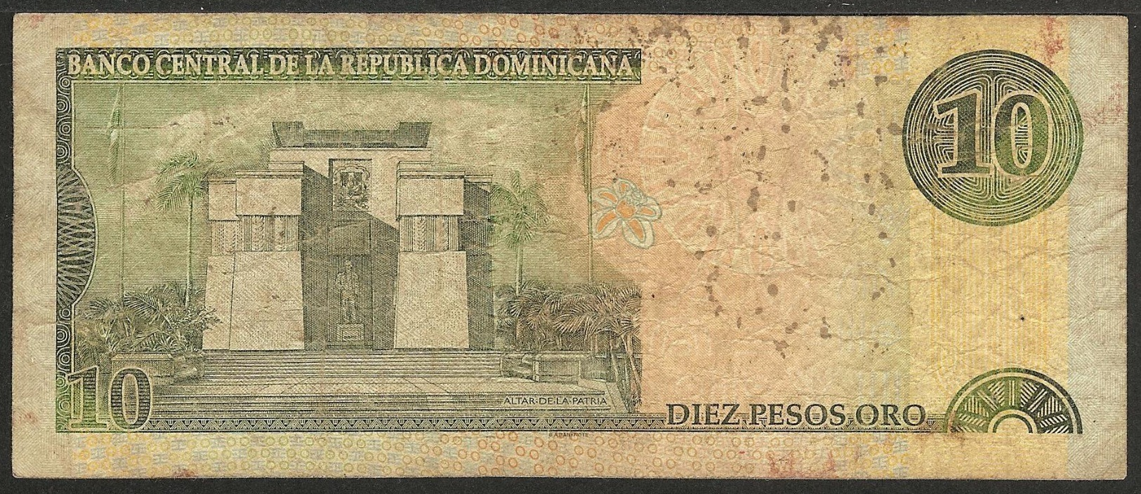 DOMINICAN REPUBLIC - 10 Pesos De Oro 2000 P# 159a - Edelweiss Coins - Dominicana