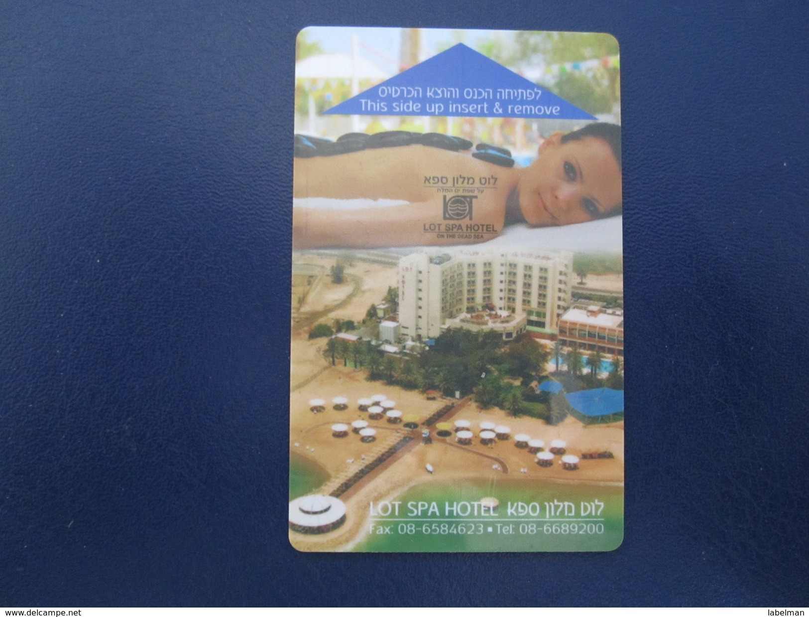 HOTEL MOTEL INN CLUB LOT SPA TEL AVIV TIBERIAS DEAD SEA HAIFA JERUSALEM TIBERIAS EILAT KEY TOWEL CARD ISRAEL - Etiketten Van Hotels