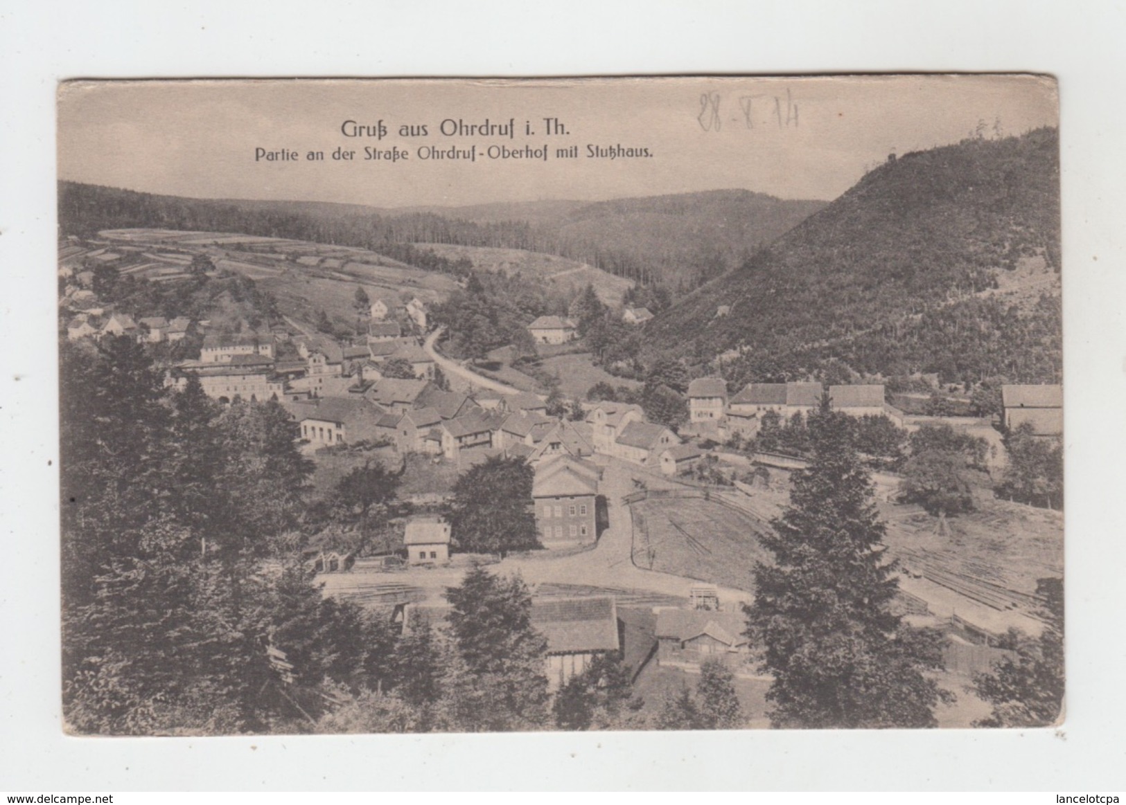 GRUSS AUS OHRDRUF I. Thür / PARTIE AN DER STRASSE ORHDRUF-OBERHOF Mit STUKLAUS - Gotha