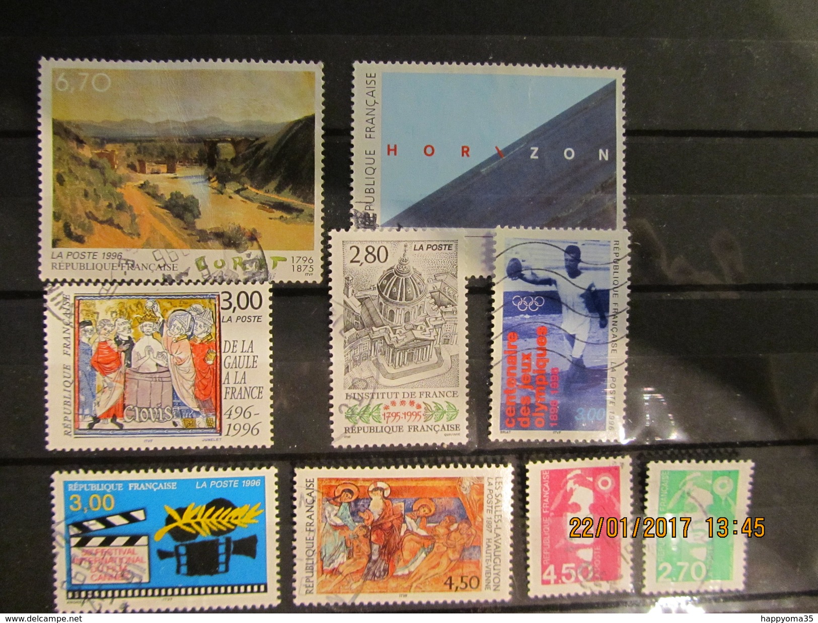 Frankreich Mix Set Stamps Of 1996 France Francia Frankrijk Small Selection Of Fine Used 382 - Usati