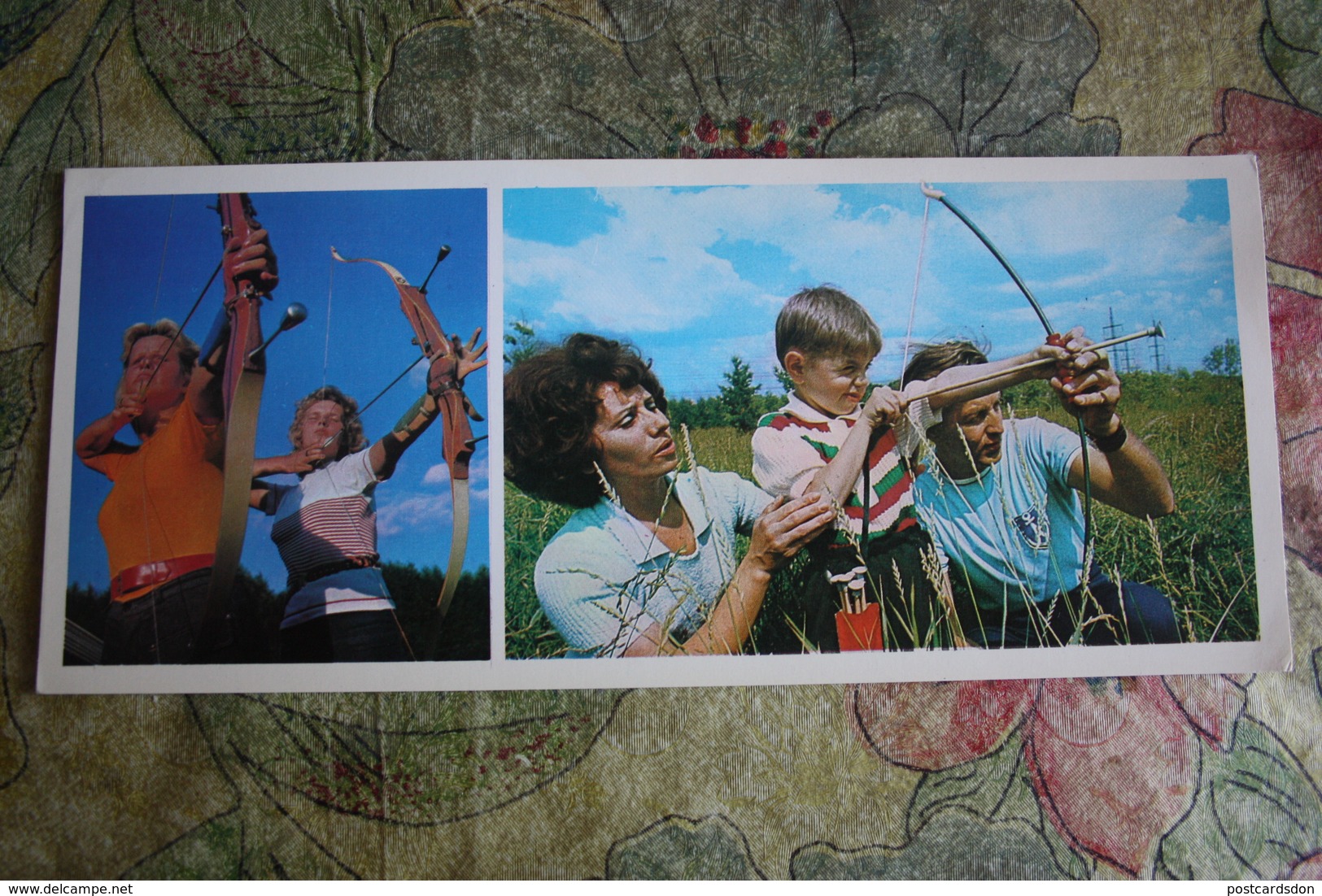 Old Postcard - ARCHERY - USSR OLYMPIC CHAMPIONS AMONG US -  1978 ARCH - ARCHER - Tiro Al Arco