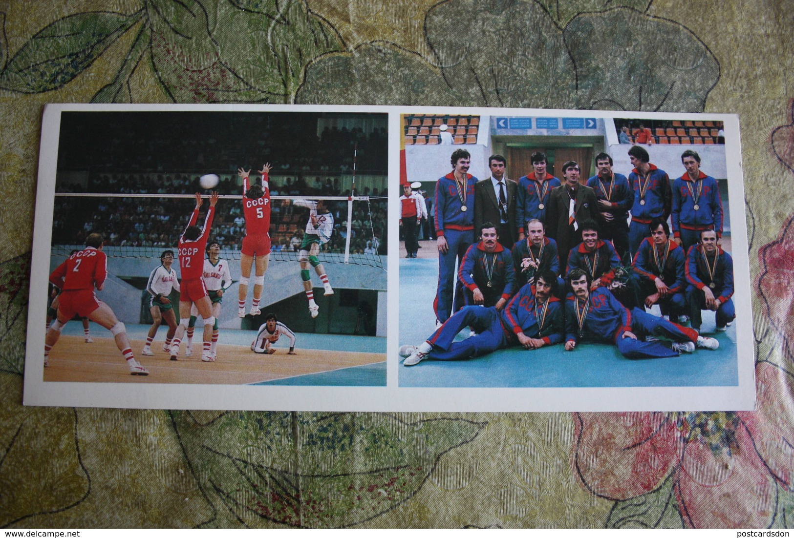 Sport. RUSSIA. . Soviet VOLLEYBALL Team Olympic Champion -  1981 Postcard - Voleibol