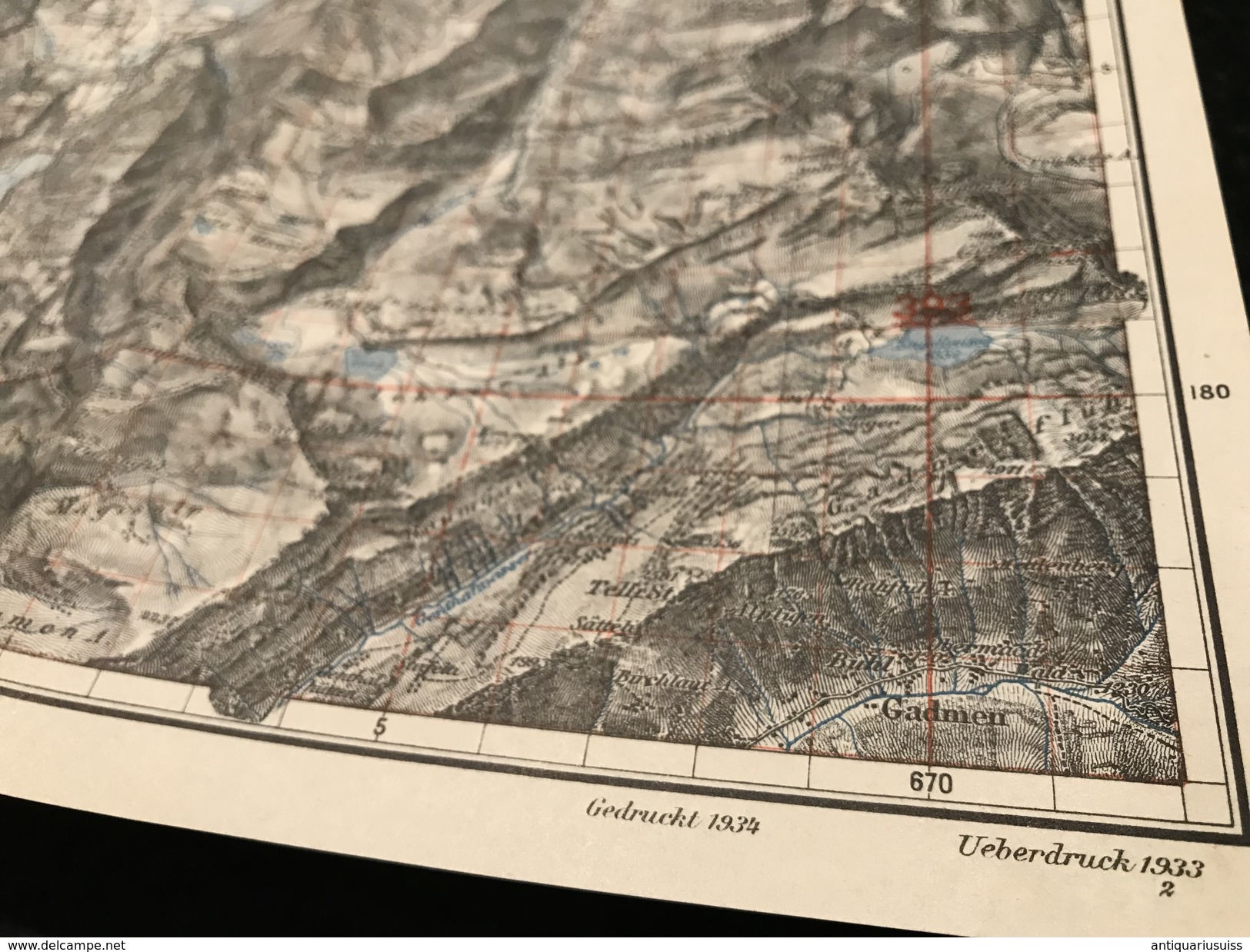 Napfgebiet -1933 - TOPOGRAPHISCHE KARTE DER SCHWEIZ - CARTE TOPOGRAPHIQUE DE LA SUISSE - Topographische Karten