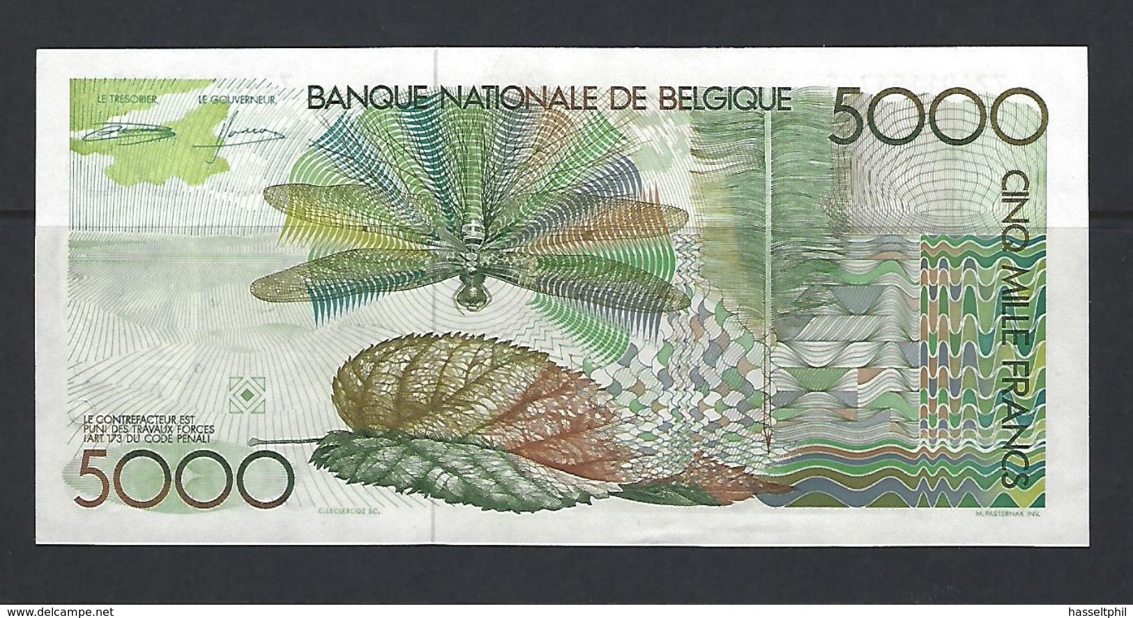 5000 Frank - Francs  - Type  Guido Gezelle  M 109b  FDC - 5000 Francs