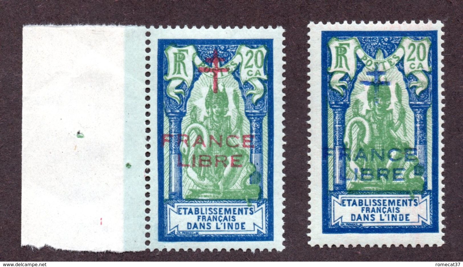 INDE  N°182,182a N** LUXE Cote 24 Euros !!!RARE - Unused Stamps