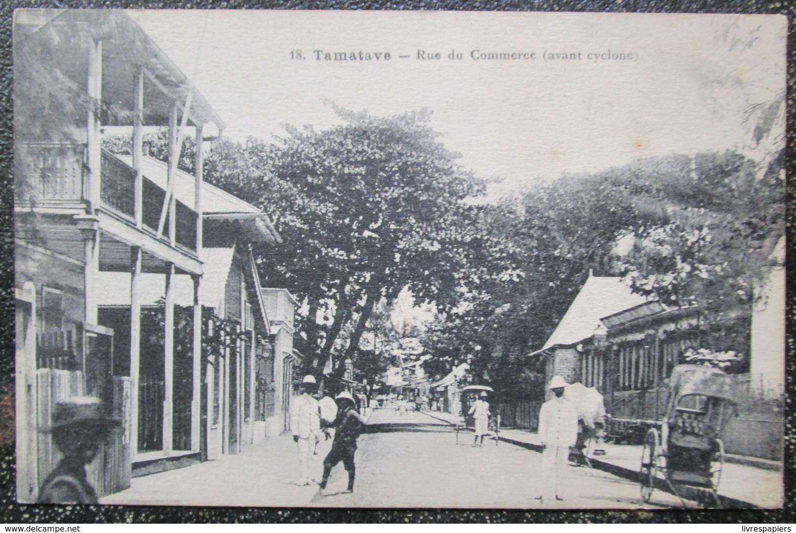 Madagascar Tamatave Rue Du Commerce Avant Cyclone  Cpa - Madagascar
