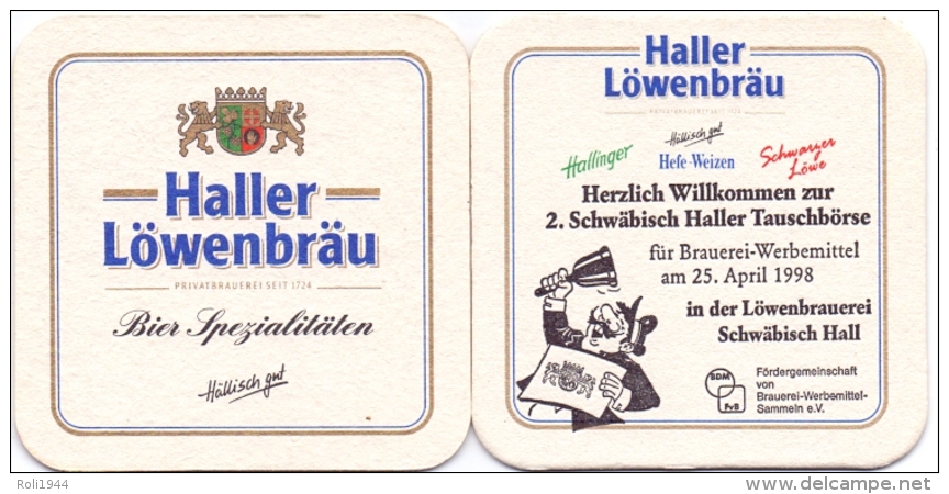 #D180-066 Viltje Haller Löwen Bräu - Sous-bocks