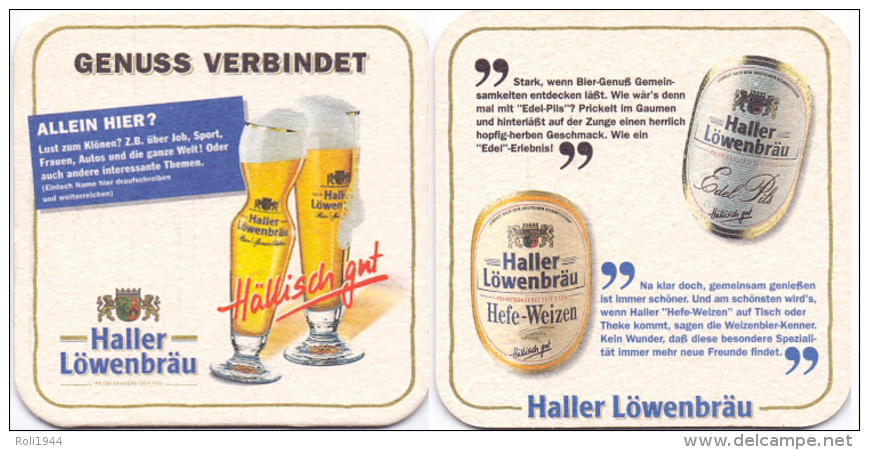 #D180-070 Viltje Haller Löwen Bräu - Sous-bocks