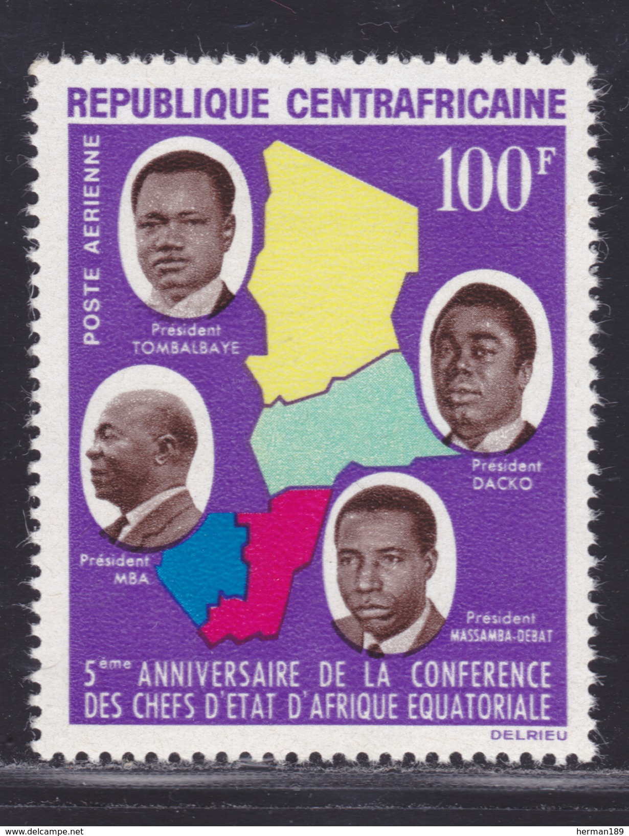 CENTRAFRICAINE AERIENS N°   27 ** MNH Neuf Sans Charnière, TB  (D2777) - Central African Republic