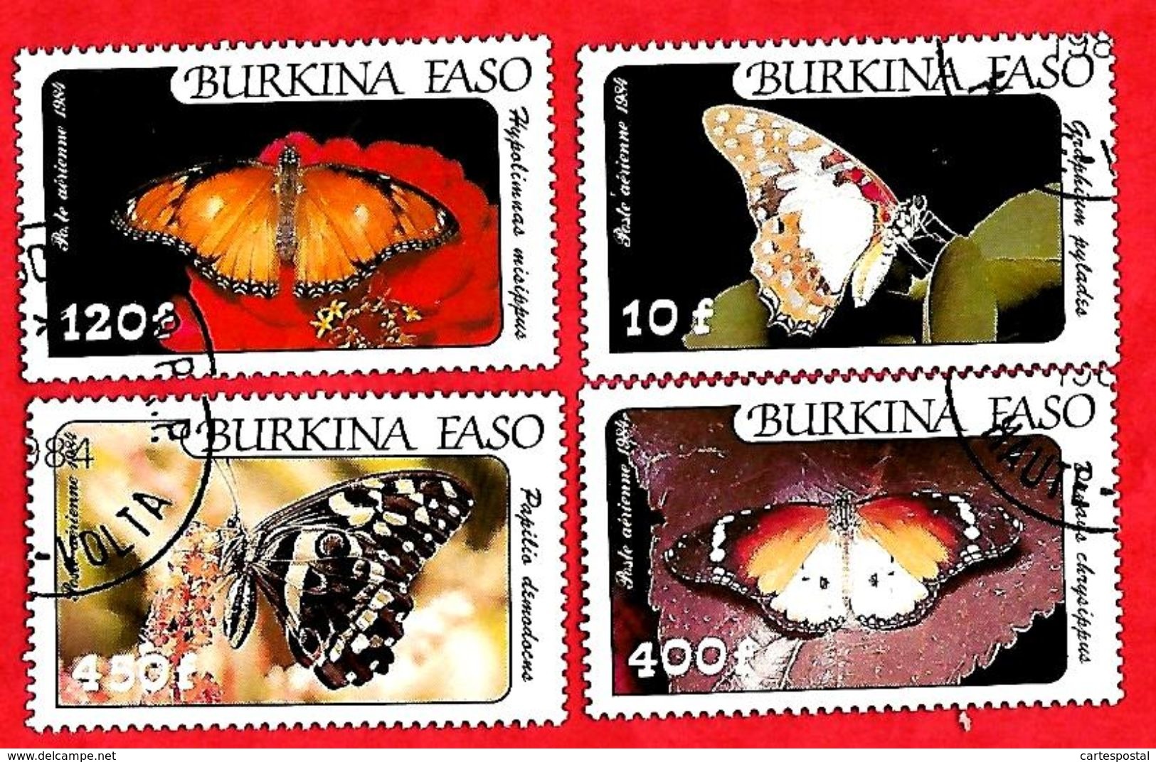 2952 - BURKINA  FASO (Poste Aéirenne)  1984  N° PA 272/75  Oblitérés - Burkina Faso (1984-...)