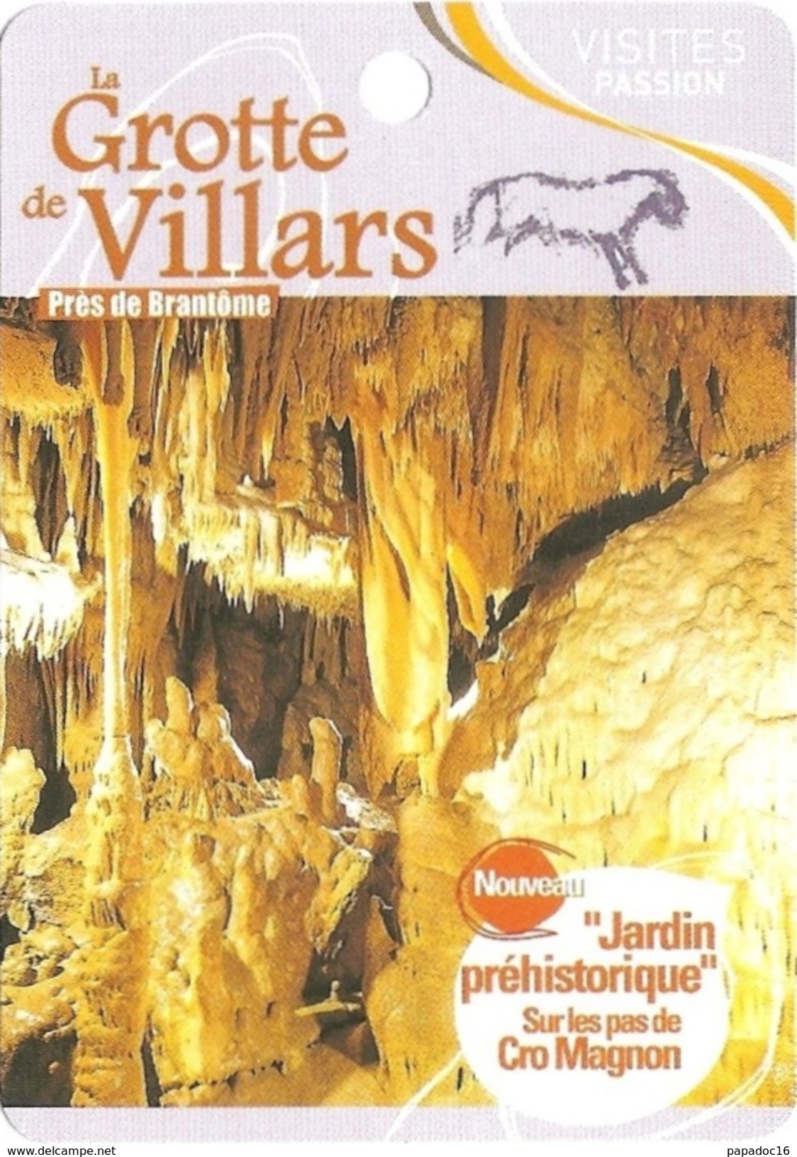 Fiche Touristique Visites Passion - La Grotte De Villars - "Jardin Préhistorique"... Cro Magnon [2017 - Dordogne] - Autres & Non Classés