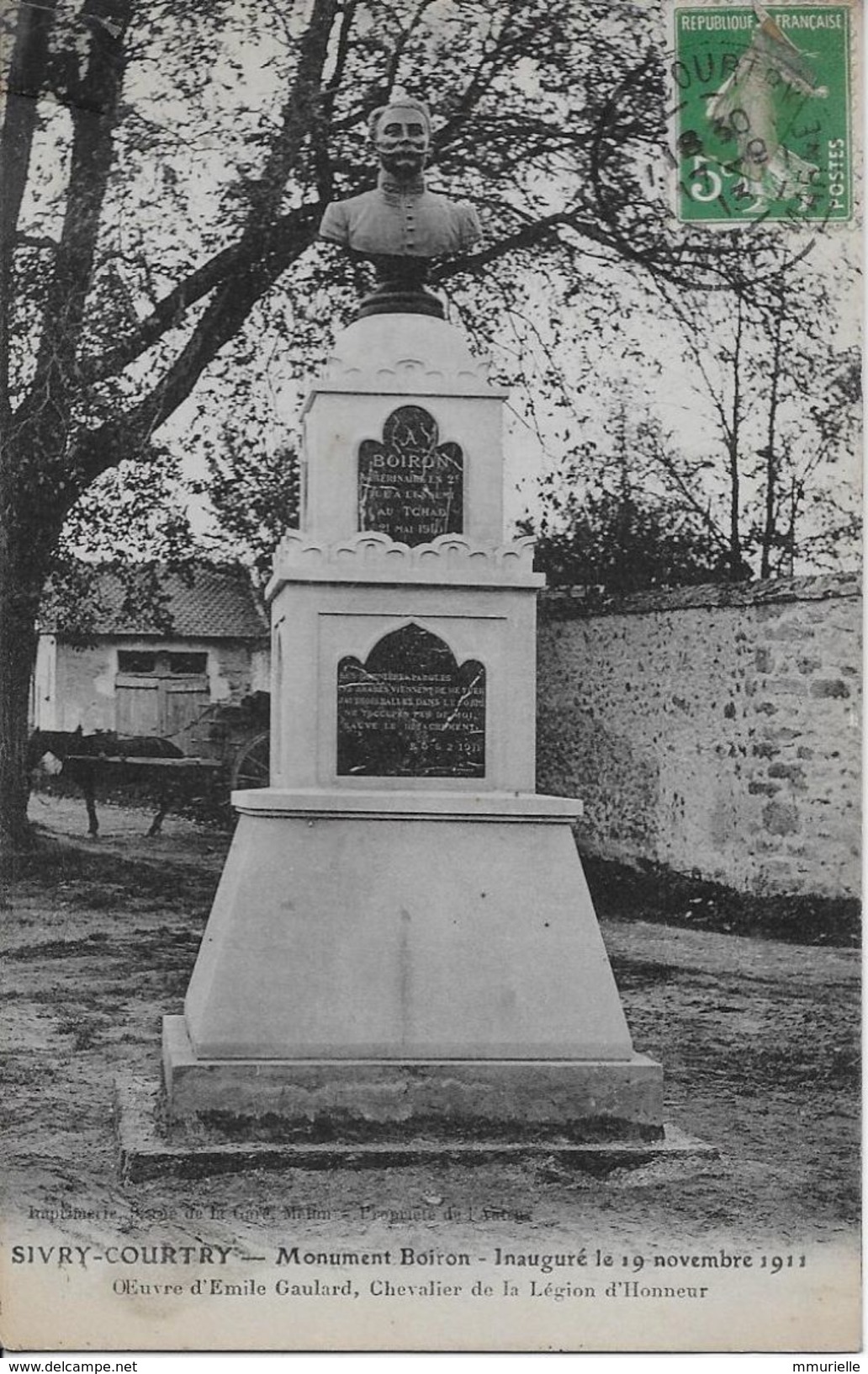 SEINE Et MARNE-SIVRY COURTRY Monument Boiron-MO - Autres & Non Classés