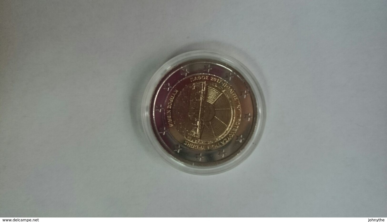 Cyprus 2017 PAPHOS EUROPEAN CULTURAL CITY 2 Euros In An Official Capsule  (430000 Coins Only) - Chipre