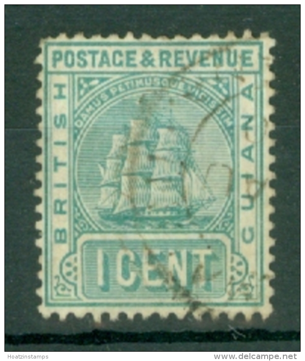 British Guiana: 1900/03   Ship   SG233   1c  Grey-green  Used - Guyane Britannique (...-1966)