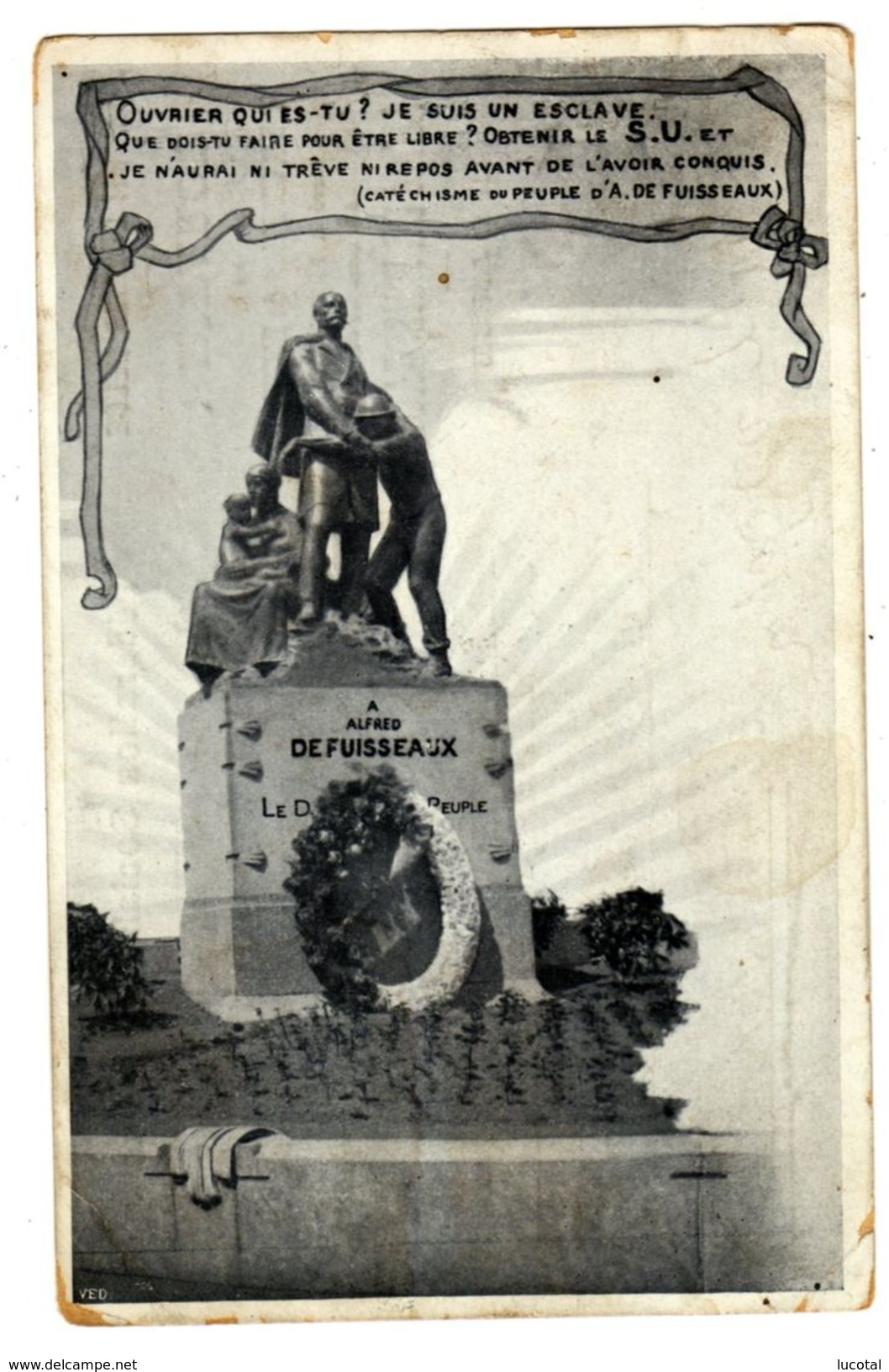 Frameries - Souvenir De L'Inauguration Du Monument Alfred De Fuisseaux - 1905 - Edit. D. Maroille, Frameries. - Frameries