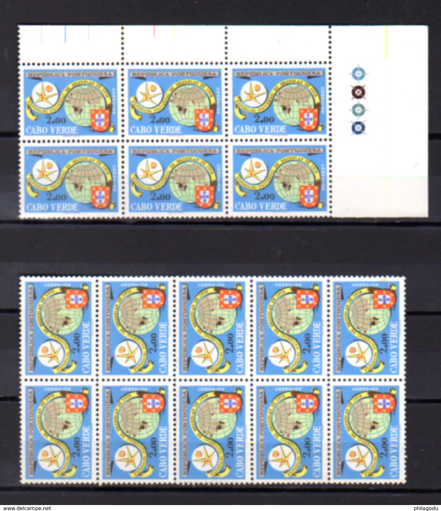 1958  16 X Angola, Cap Vert, Guinée, Saint Tomé En Blocs , Cote 52,-E - 1958 – Brüssel (Belgien)