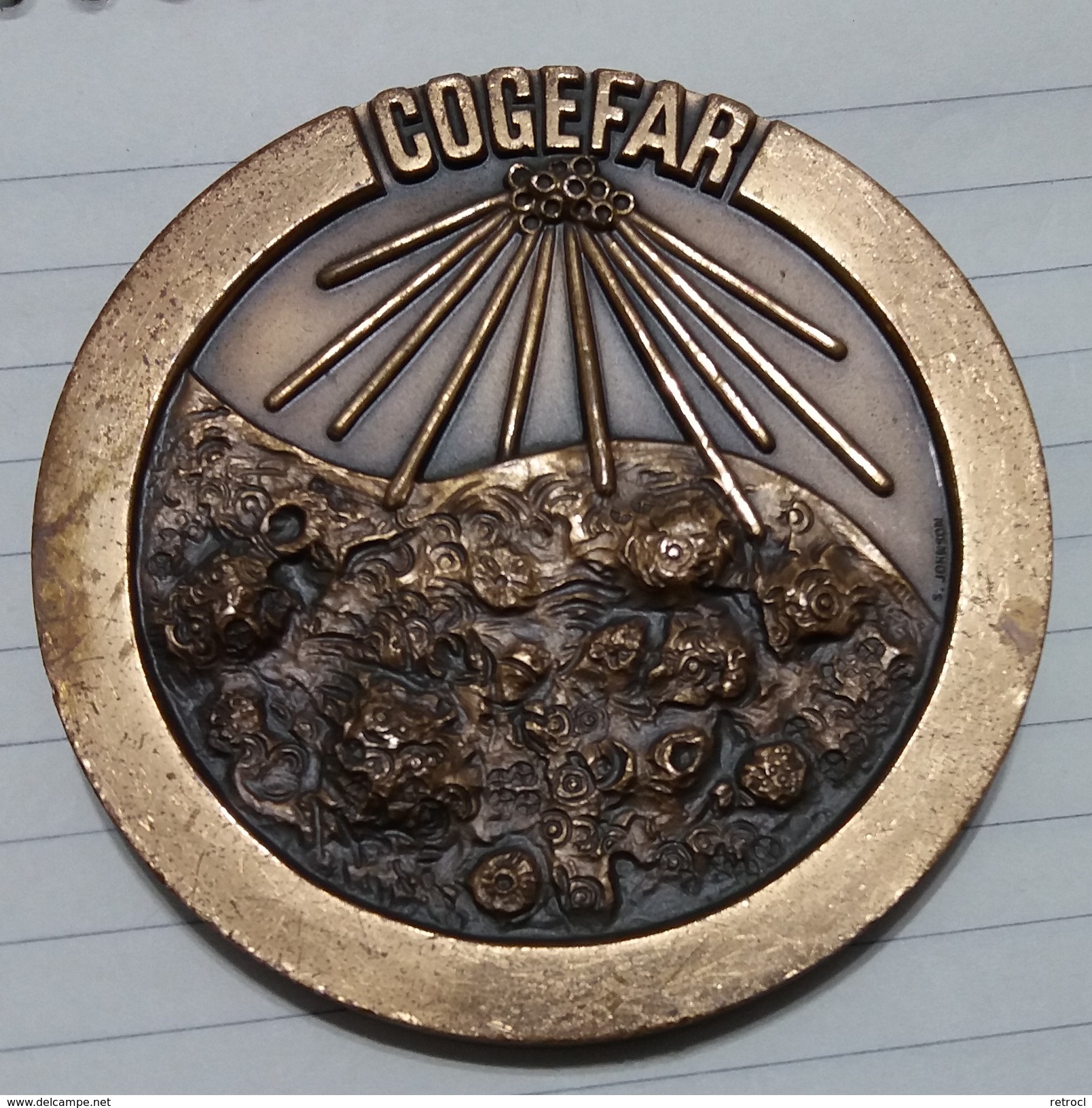 Medaglia Cogefar Costruzione Ferrovia Udine Tarvisio 1987 Inc. Masciarelli - Professionnels/De Société