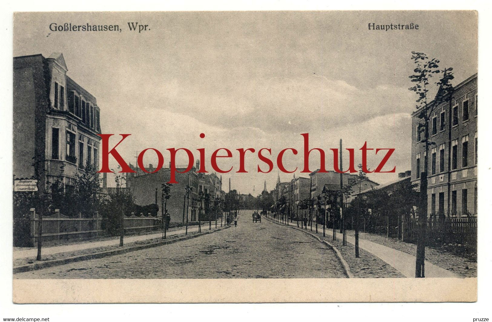 Gosslershausen Um 1910, Hauptstrasse - Westpreussen