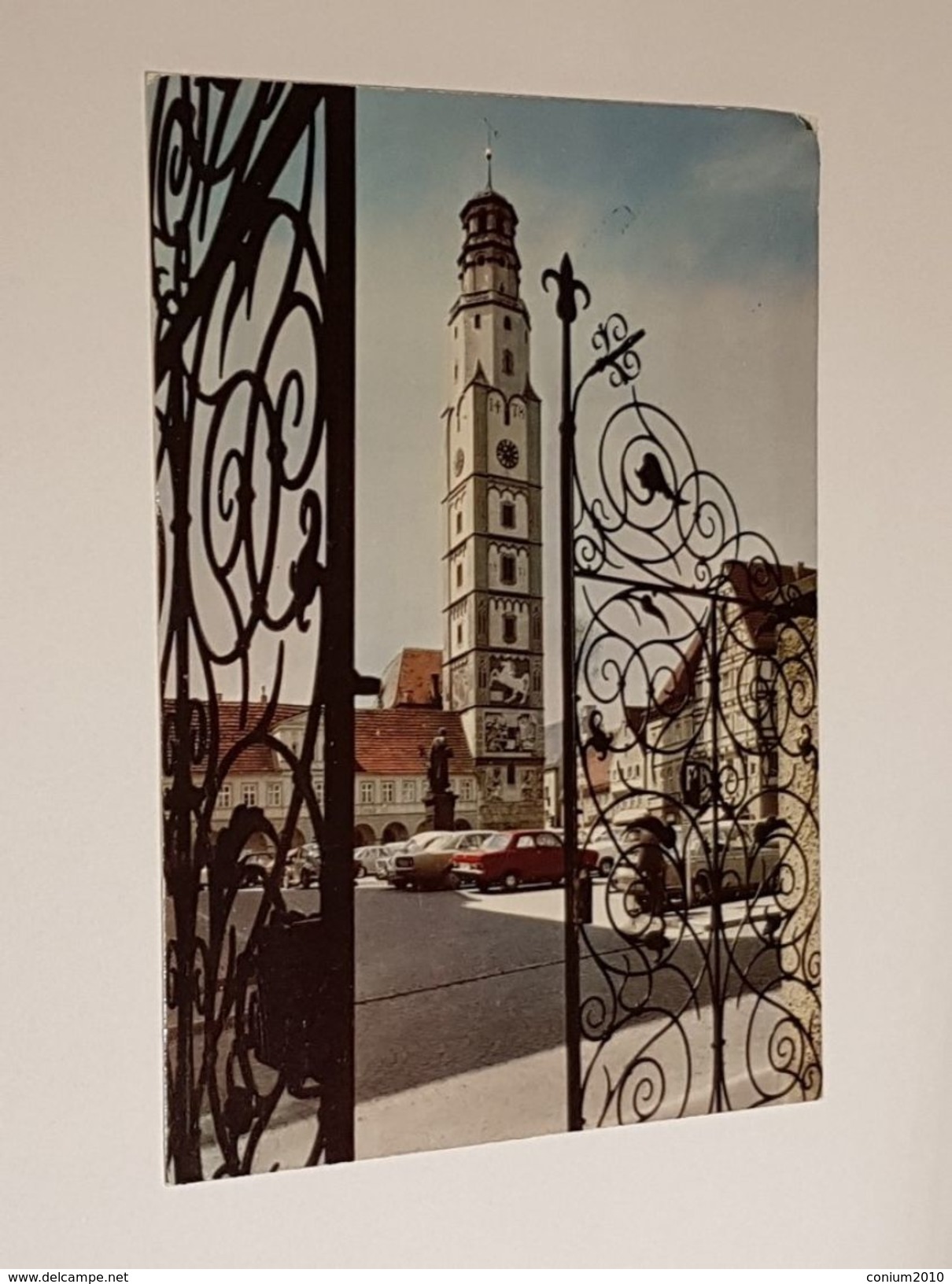 Lauingen Schimmelturm, Gelaufen 1982 - Lauingen