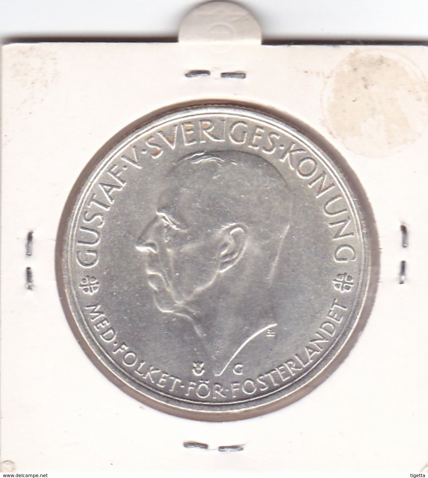 SVEZIA   5  KRONOR  ANNO 1935  COME DA FOTO - Svezia