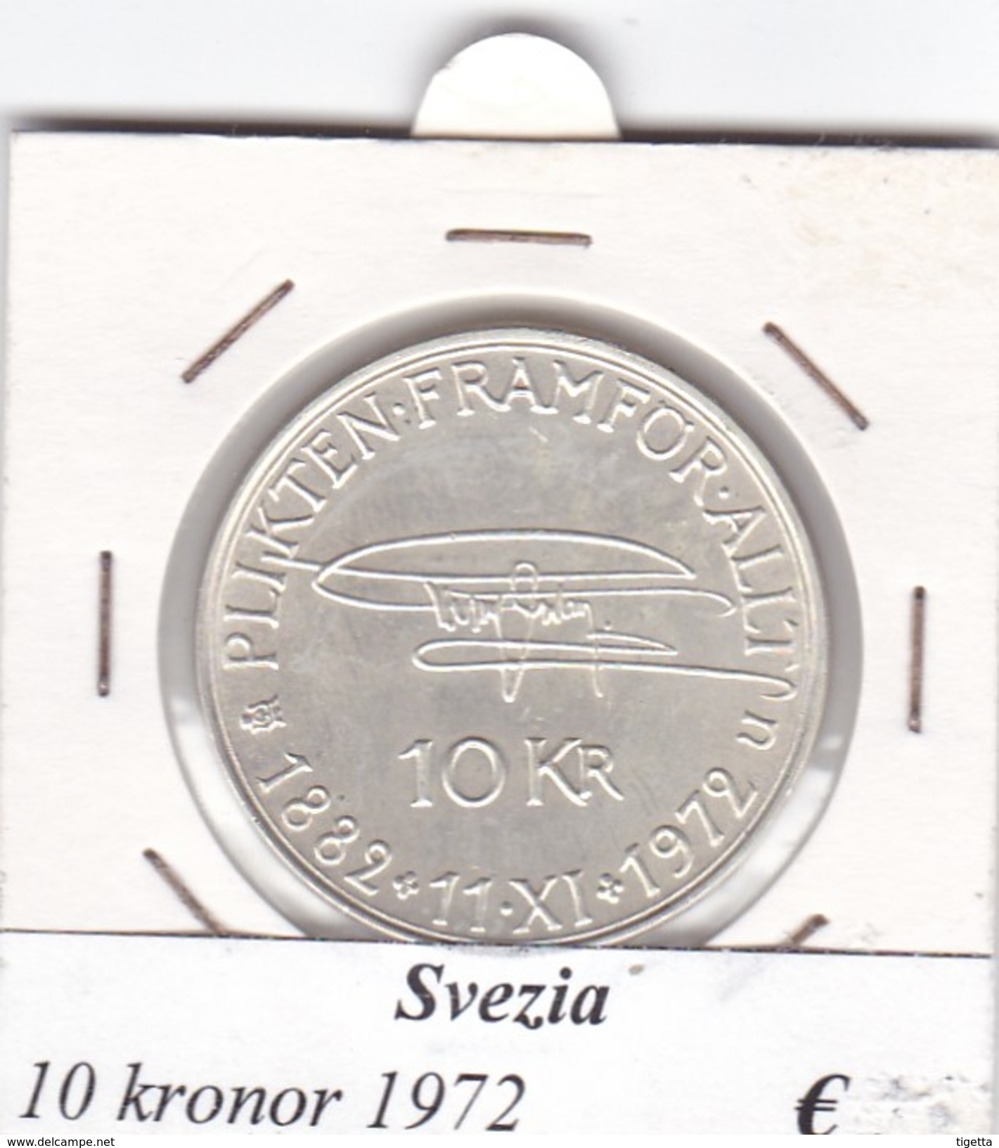 SVEZIA   5  KRONOR  ANNO 1972  COME DA FOTO - Svezia