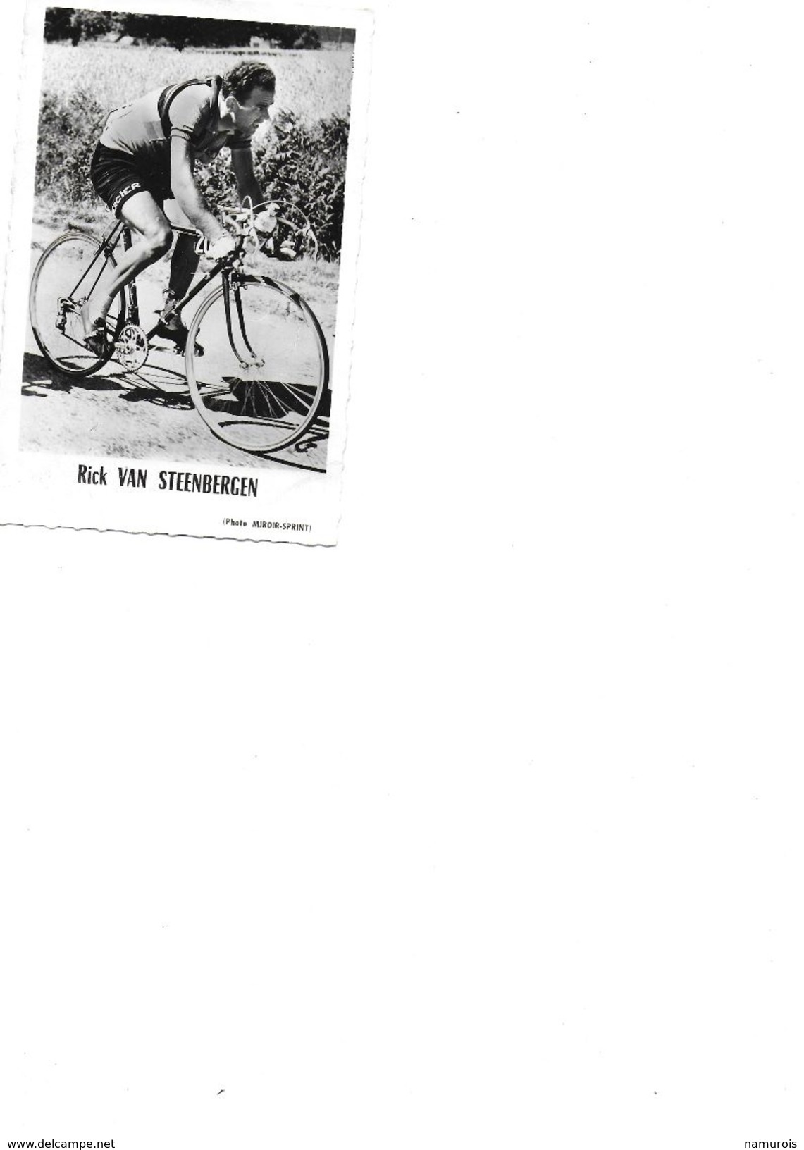 Rik Van Steenbergen Photo Miroir Sprint Rare - Cyclisme