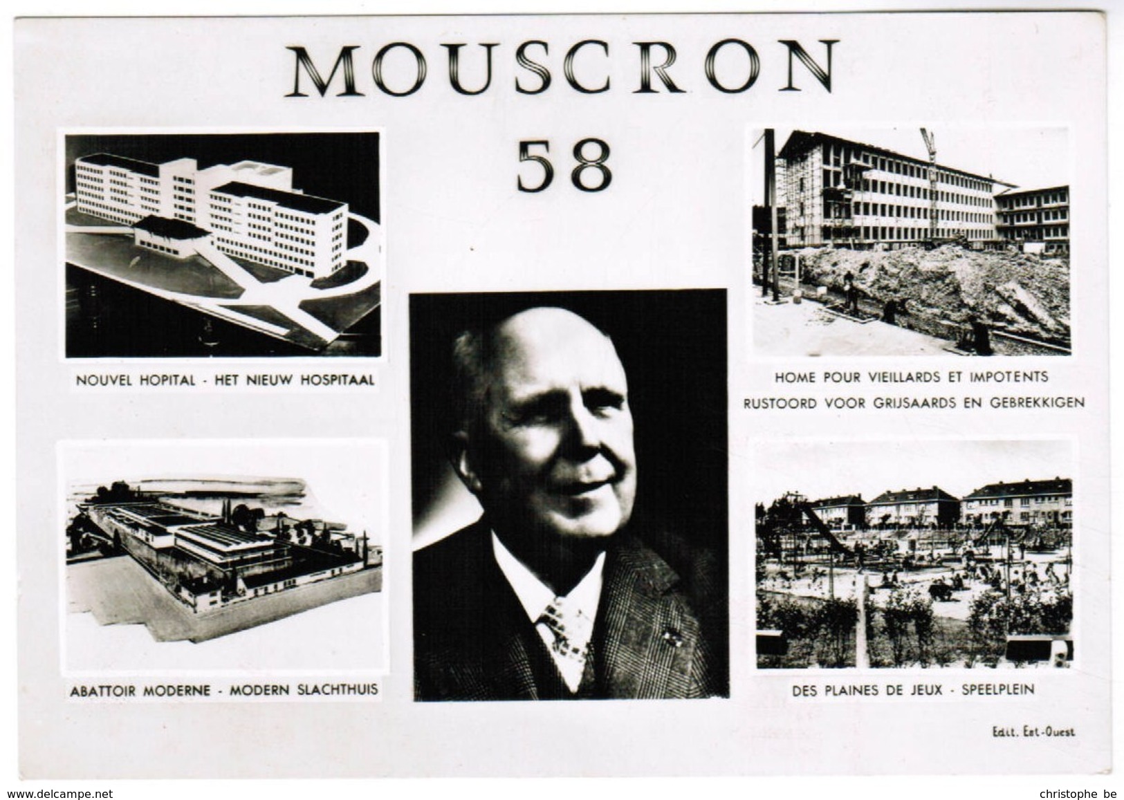 Mouscron 58, Nouveau Hopital, Abatoir Moderne, Plaines De Jeux ... (pk41337) - Moeskroen