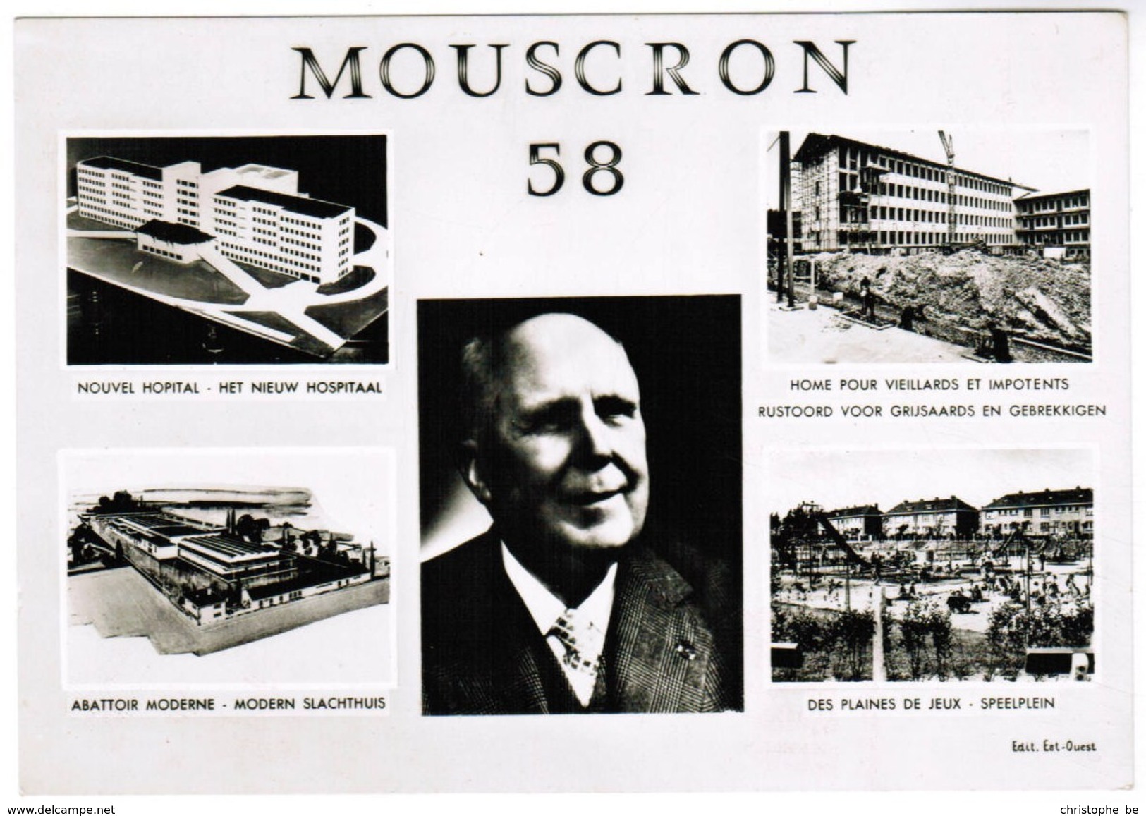 Mouscron 58, Nouveau Hopital, Abatoir Moderne, Plaines De Jeux ... (pk41337) - Mouscron - Moeskroen