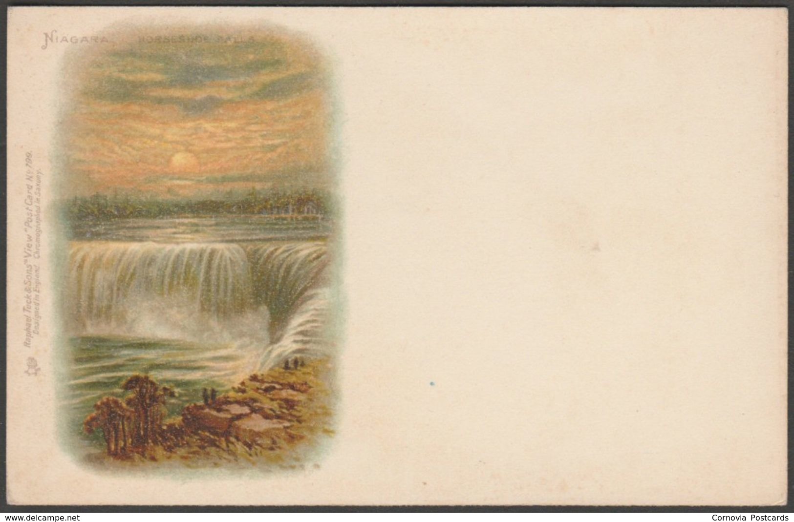 Horseshoe Falls, Niagara, Ontario, C.1900 - Raphael Tuck Postcard - Niagara Falls