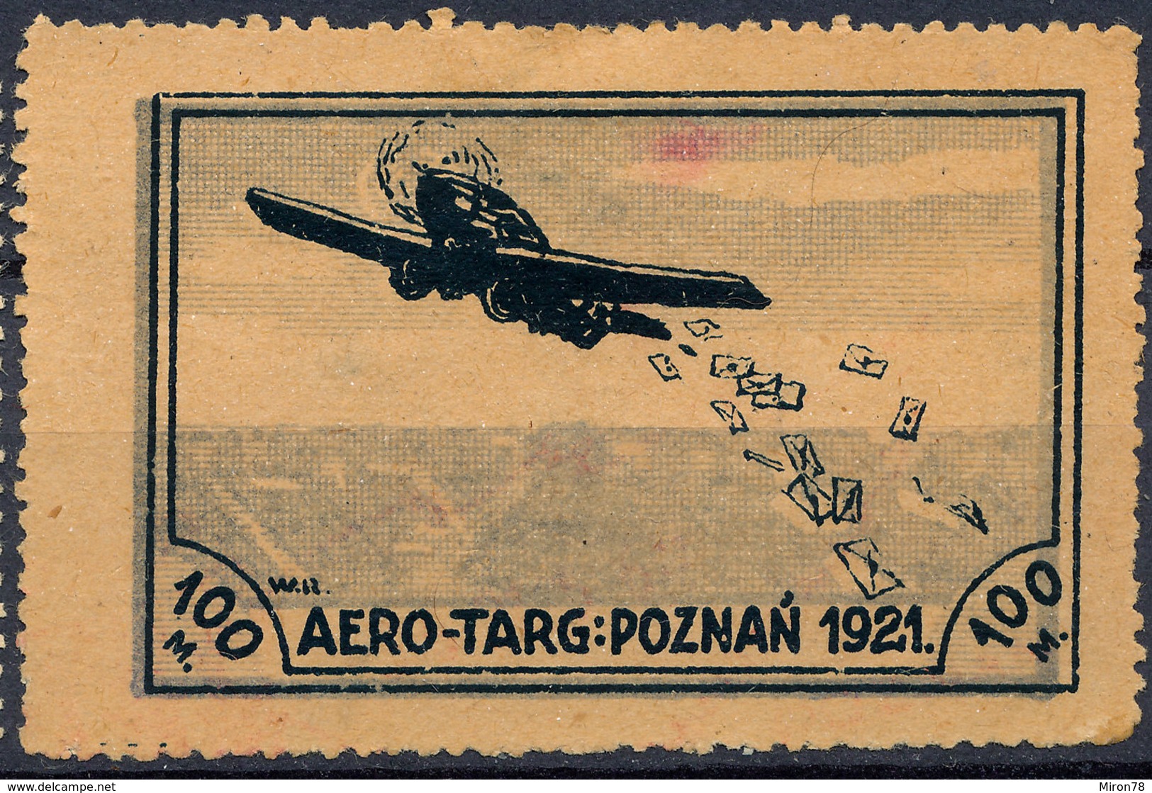 Stamp  POLAND POZNAN 1921 AIR MAIL - Nuovi