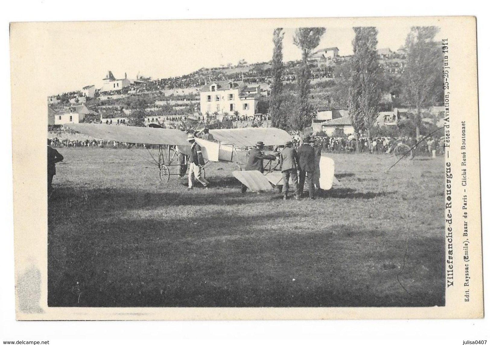 VILLEFRANCHE DE ROUERGUE (12) Fetes Aviation 1911 Avion Animation - Villefranche De Rouergue