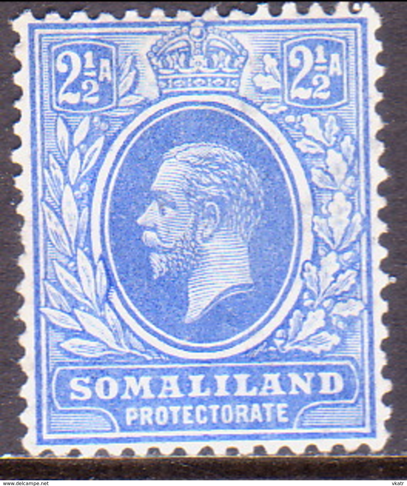 Somaliland Protectorate 1921 SG #76 2½a MH Wmk Mult.Script CA - Somaliland (Protectorate ...-1959)