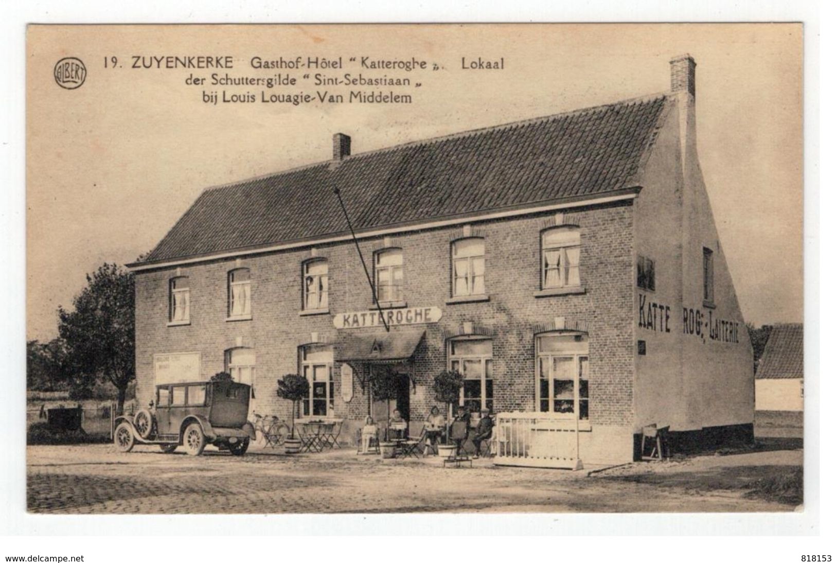 19. ZUYENKERKE   Gasthof-Hôtel "Katteroghe" Schuttersgilde.. - Zuienkerke