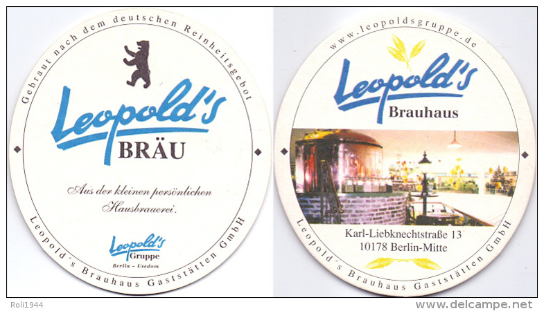 #D180-105 Viltje Leopold's Bräu - Sous-bocks