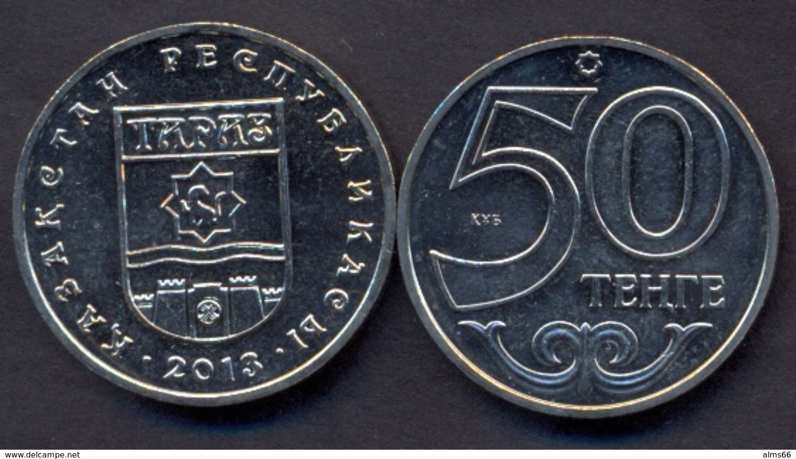 Kazakhstan 50 Tenge 2013 UNC < City TARAZ > Commemorative Coin - Kazakistan
